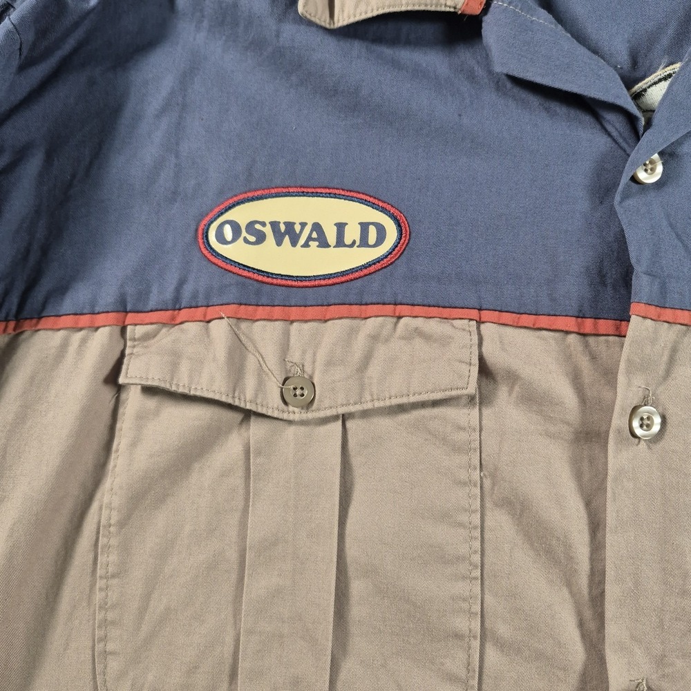 Disney Parks Oswalds Service Button Down Garage Shirt Mechanic 2XL XXL - Picture 5 of 10